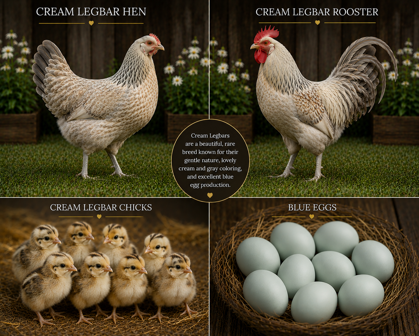 Cream Crested Legbar Chicks