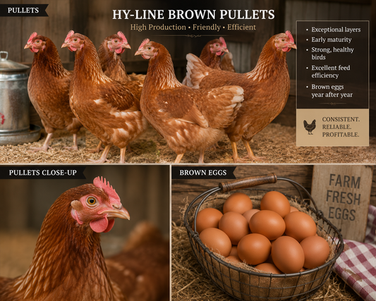 Hy-Line Brown Ready-to-Lay Pullets (18-20 week old)