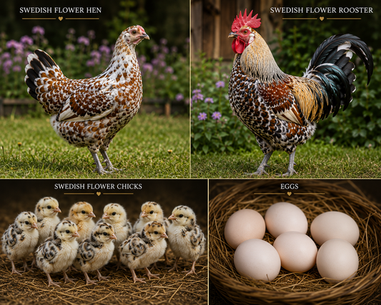 Swedish Flower Hen Chicks