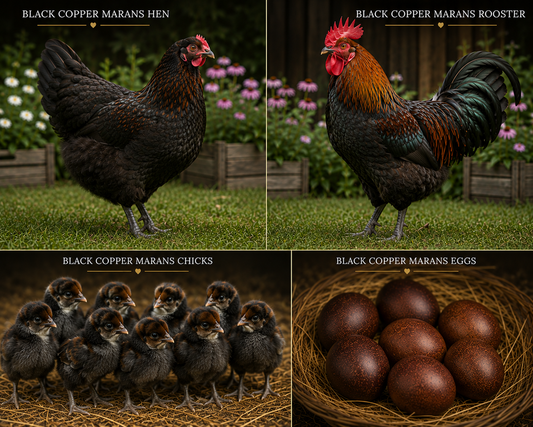 Black Copper Marans Chicks