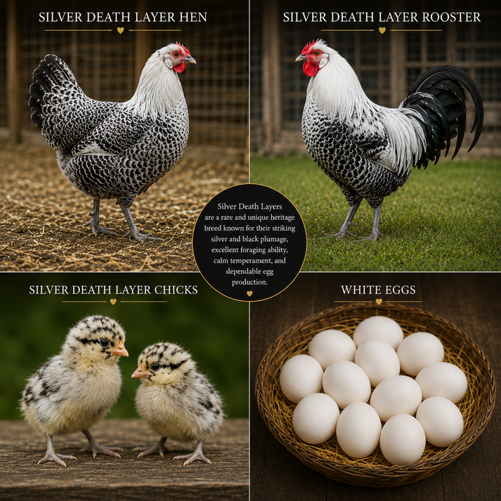 Deathlayer Flock Silver Deathlayer Chicks – Harrison's Hatchery