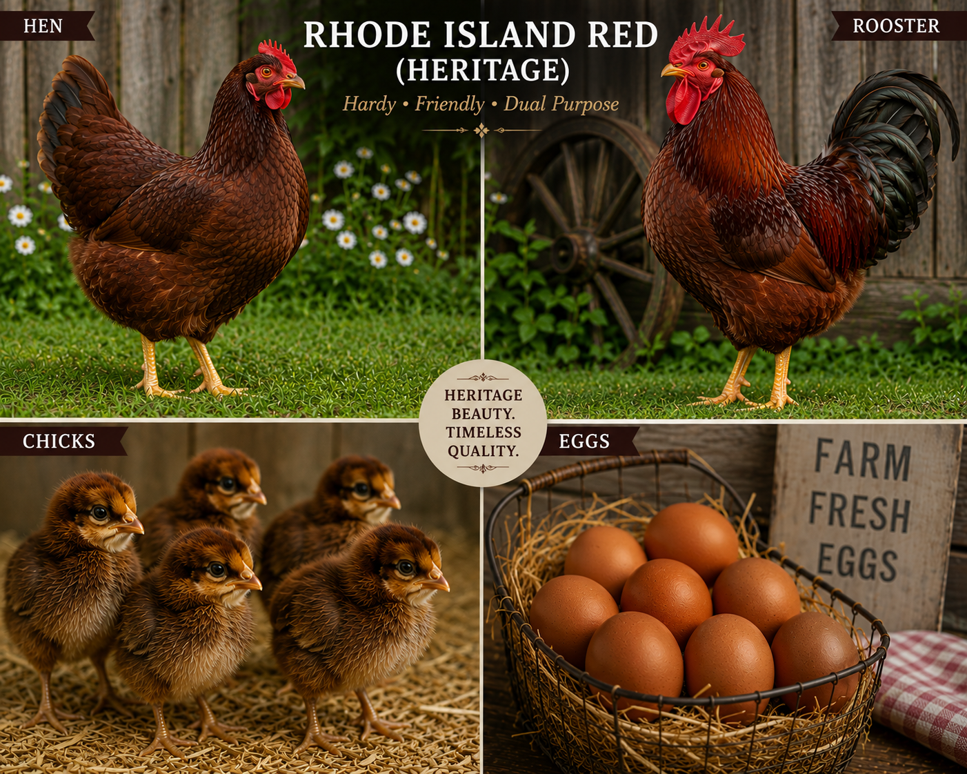 Heritage Rhode Island Red Chicks